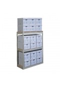 18 Box Record Storage Units -- 5' Tall with 3 shelves 42" x 15" x 60"