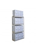 24 Box Record Storage Units -- 7' Tall with 4 shelves 42" x 15" x 84"