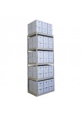 60 Box Record Storage Units -- 9' Tall with 5 shelves 42" x 30" x 108"