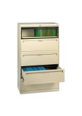 42" Lateral Shelving with 4 Drawers and 1 Retractable Door